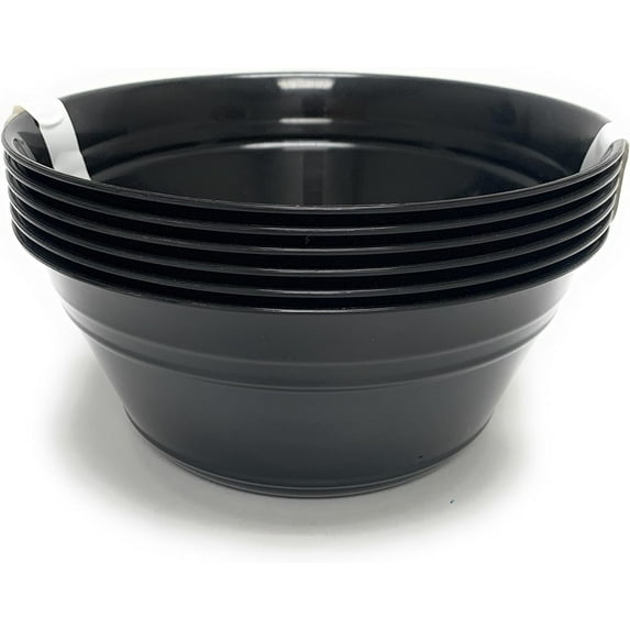 Mintra Home - (14970) Snack Bowl Medium Black 6 Pack