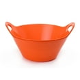 thumbnail image 1 of Mintra Home - 4.5L Large Snack Bowl w/Handles 2PK - Orange - Large Serving Bowls for Snacks, Popcorn, Chips, Candy, Halloween (11.25inW x 6.75inH), 1 of 11