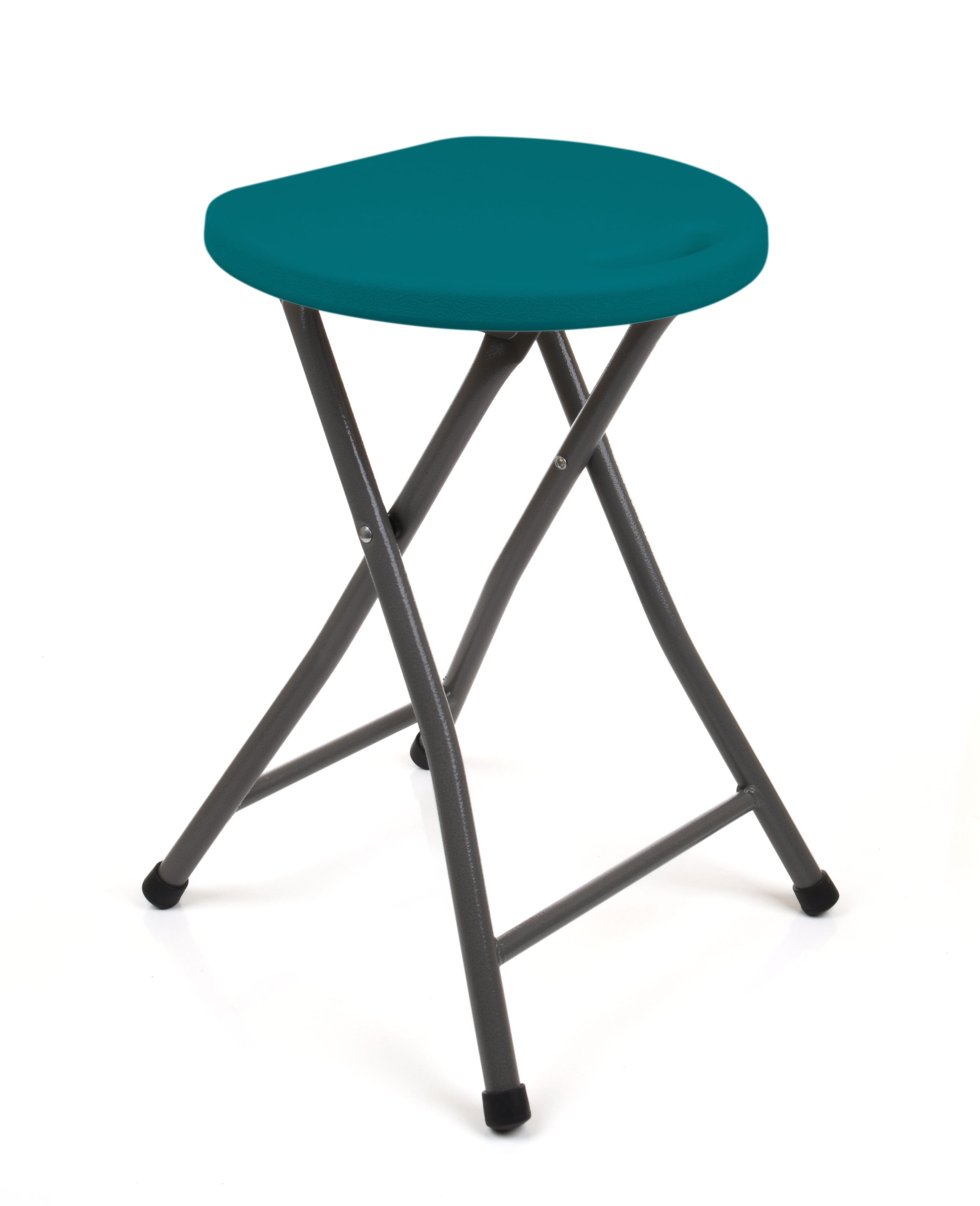 Mintra Home Folding Stools 18.5in Height, Metal, Heavy Duty (1 Pack