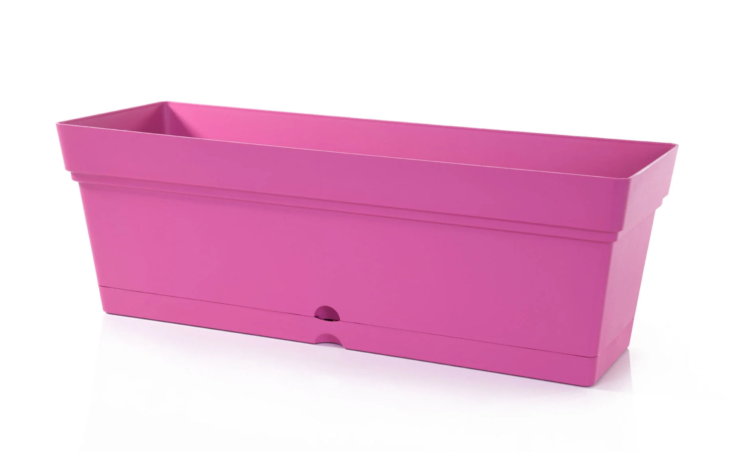 Mintra Home Garden Blumentopf – Rechteckig, 19 Zoll Breit X 6,75 Zoll Hoch, Fuchsia, Für Innen & Außen