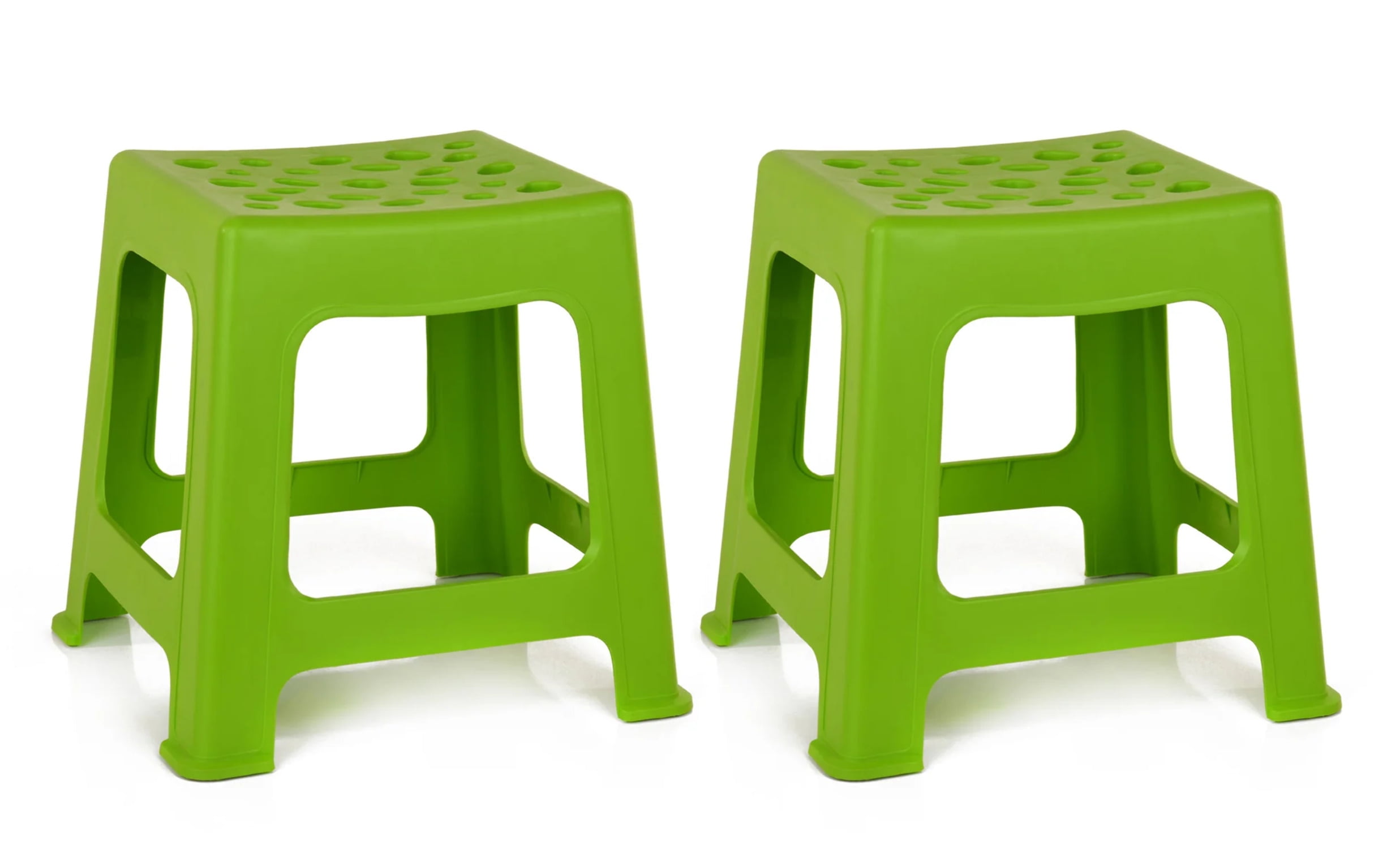 Mintra Home Light Duty Plastic Stools 12.5in Height 2 Pack
