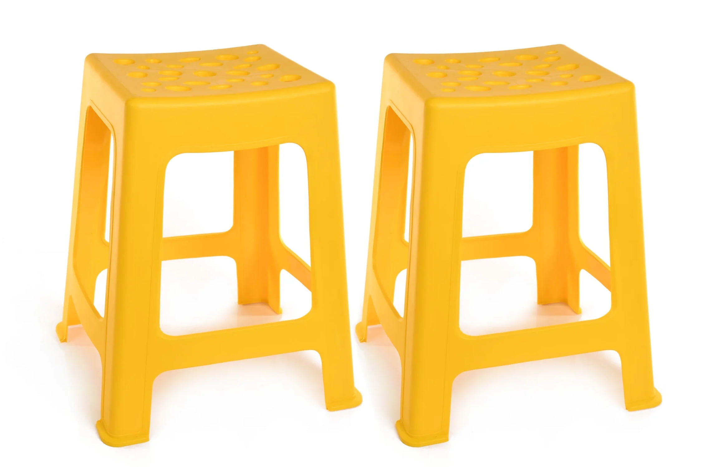 Mintra Home Light Duty Plastic Stools 18in Height 2 Pack