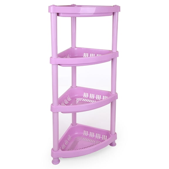Mintra Home Light Duty Plastic Storage Racks -(07256)(Triangular Rack, Lavender)