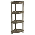 thumbnail image 1 of Mintra Home Light Duty Plastic Storage Racks - (Triangular Rack, Dark Brown) Shelf, Storage, Adjustable, Rack, Plastic,Home, Kitchen, Bathroom, Garage, Light Weight, 1 of 1