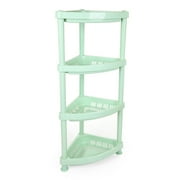 Mintra Home Light Duty Plastic Storage Racks Triangular Rack, Light Green -07255-