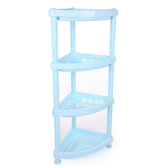 Mintra Home Light Duty Plastic Storage Racks (Triangular Rack, Powder Blue) (07254)