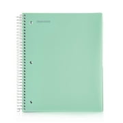 Mintra Home Office Durable Spiral Notebooks, 5 Subject - 200 Sheets (Sage Green, Wide Ruled 1 Pack)