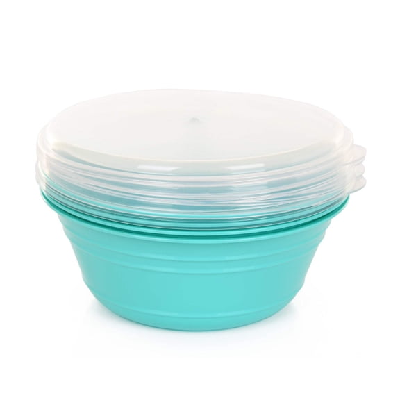 Mintra Home - Plastic Bowls with Covers 4 Pack