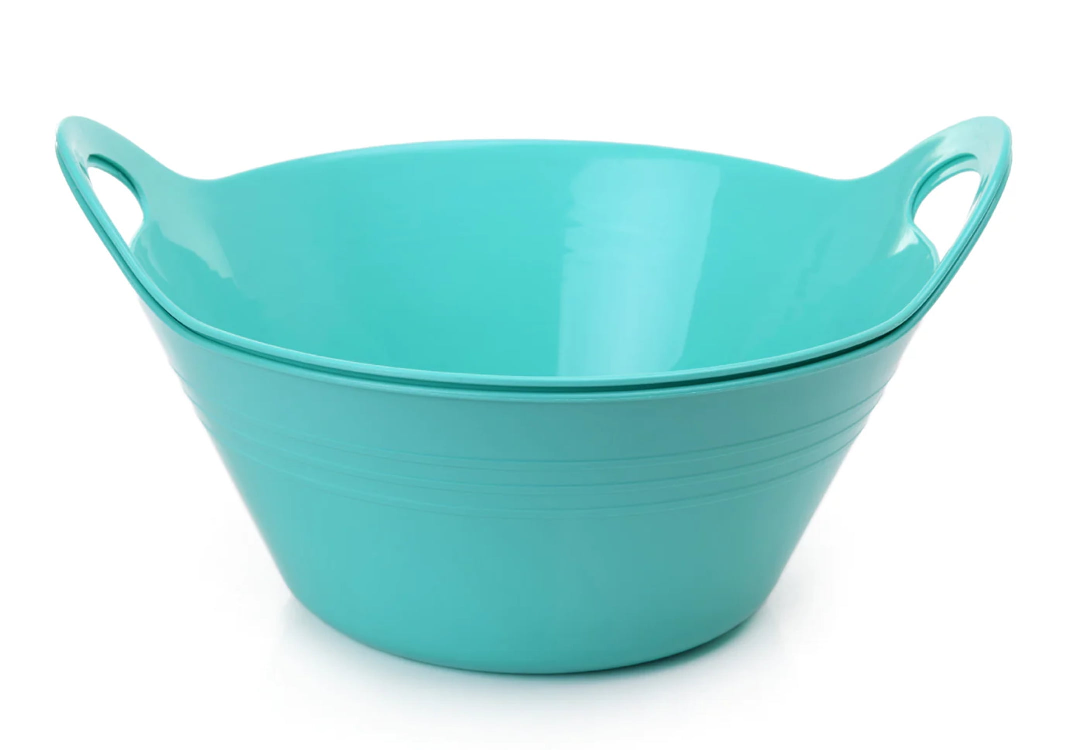 Mintra HomePlastic Bowls with Handles, 2 Pack (Large, 4.5L)