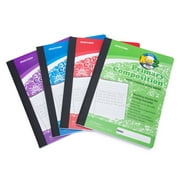 Mintra Primary Composition Notebook 4PK - Full Page - Assorted - Flexible Hardcover (09271) - 80 Sheets