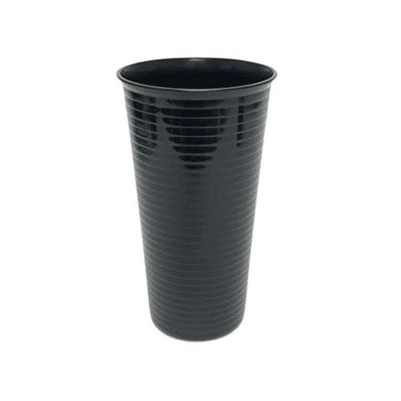 Mintra Home Reusable Plastic Cups 28 Ounce Tumbler -(15262) Pack of 6 -Black