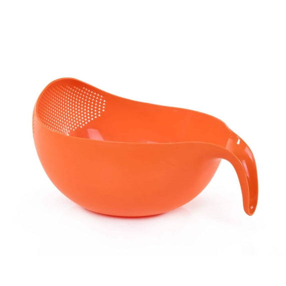 Mintra Home - Rice Colander - Strainer, Lightweight for kitchen rinsing of pasta, rice, beans, fruit and vegetables