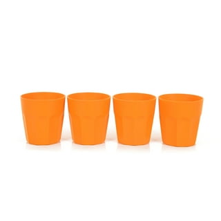 Jam Paper Plastic Cups, 16 oz, Yellow, 20 per Pack