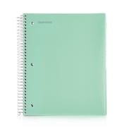 Mintra Office Durable Spiral Notebook & Sketch Book, 8.5in x 11in, Green, 200 Pages