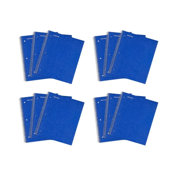 Mintra Office Durable Spiral Notebooks, 1 Subject, 100 Sheets, College Ruled 12 Pack
