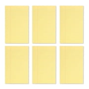 Mintra Office Glue-Top Legal Pads 6 Pack Canary, 5in x 8in Narrow Ruled