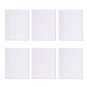 Mintra Office Glue-Top Legal Pads 6 Pack White, 8.5in x 11in Wide Ruled