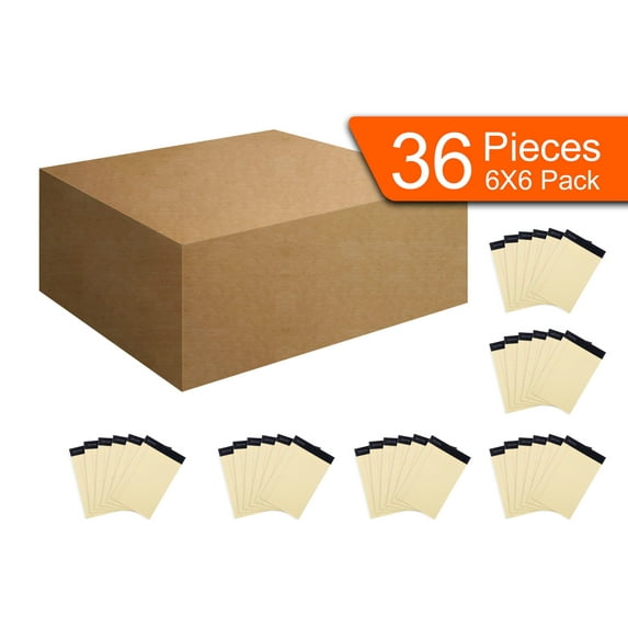 Mintra Office-Legal Pads (Basic Junior-Canary- Narrow Ruled) 36 Pack