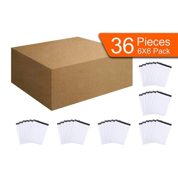 Mintra Office-Legal Pads (Premium Letter-White-Wide Ruled) 36 Pack