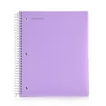 thumbnail image 1 of Mintra 5 Subject Spiral Notebook - Lavender - College Ruled - Durable Poly Cover/5 Poly Pockets/200 Sheets, 1 of 11