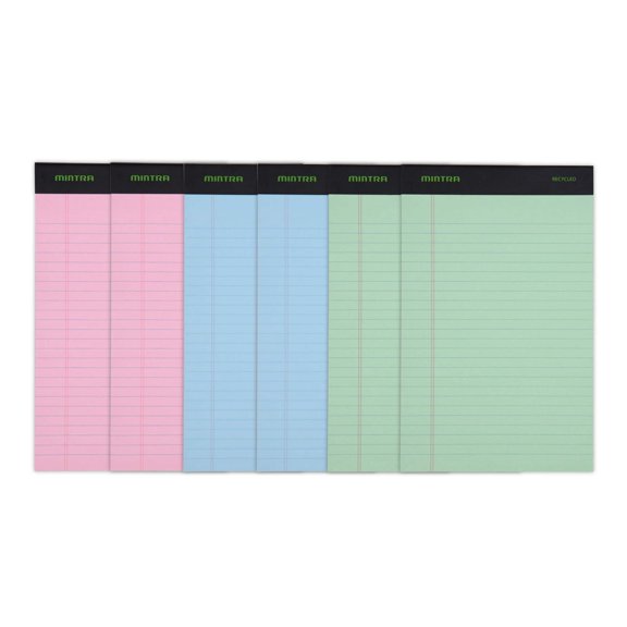 Recycled Writing Pads - 6 Pack