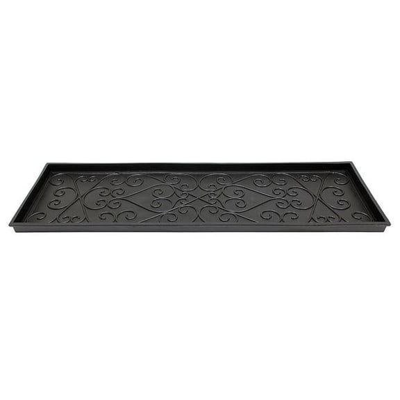 Mintueman-Achla BT-01L Scrollwork Rubber Boot Tray, Large