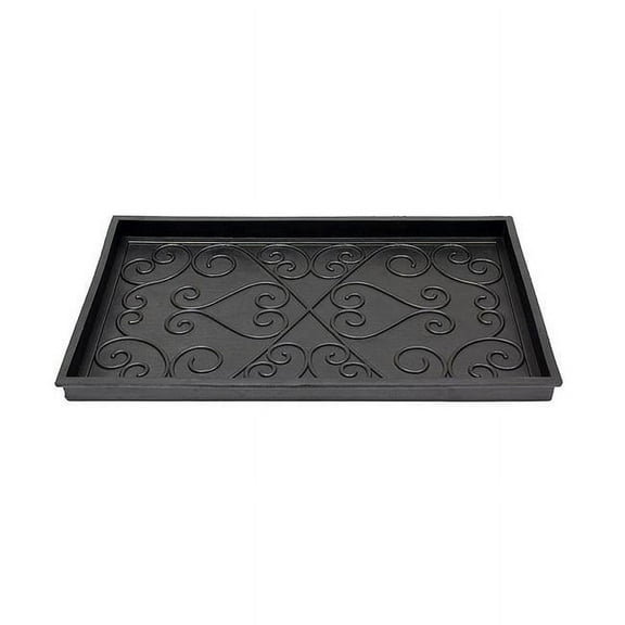 Mintueman-Achla Scrollwork Rubber Boot Tray Small - Mint Green