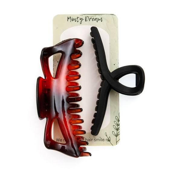 Minty Dream Large Loop Hair Claw Clip Set for Women