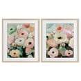thumbnail image 1 of Stupell Industries Minty Garden Flowers 2 Piece Birch Framed Print Under Glass Set, design by Annabelle Hall, 21 x 17, 1 of 10