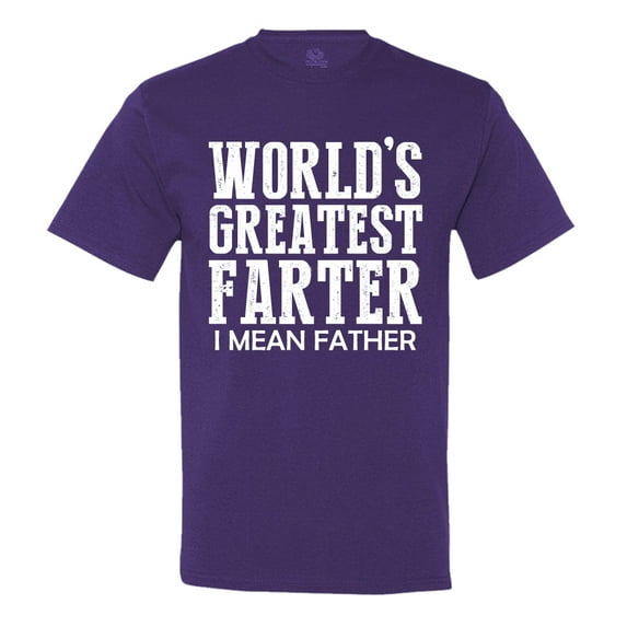 Minty Tees World's Greatest Farter, I Mean Father Men's T-Shirt
