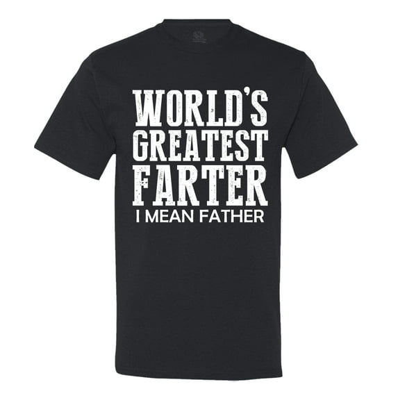 Minty Tees World's Greatest Farter, I Mean Father Men's T-Shirt