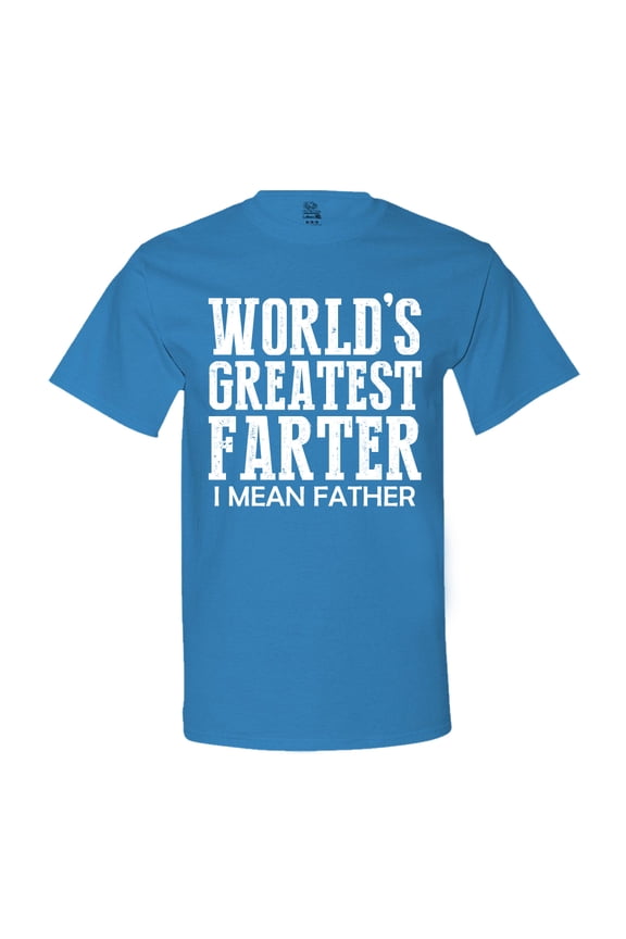 Minty Tees World's Greatest Farter, I Mean Father Men's T-Shirt