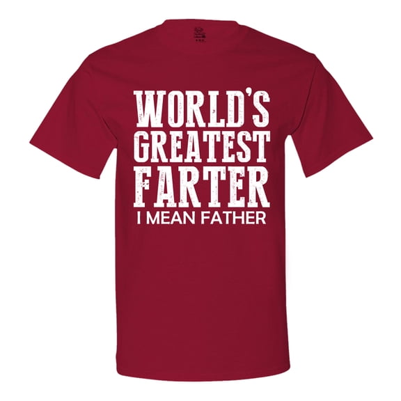 Minty Tees World's Greatest Farter, I Mean Father Men's T-Shirt