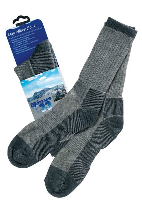 Minus 33 Day Hiker Merino Wool Socks - Large