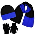 thumbnail image 1 of Minus 5 Degrees Boy's 8-18 Color Block Winter Beanie Scarf and Gloves Set, 1 of 5