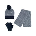 thumbnail image 1 of Minus 5 Degrees Kids' One Size Multi Knit Beanie Cuff Cap Scarf and Gloves Set, 1 of 4