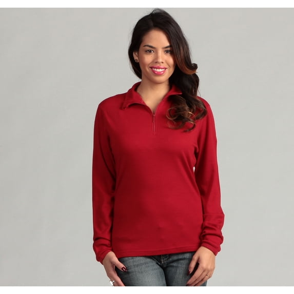 Minus33 Merino Wool Clothing Women's 'Liberty' Merino Wool Lightweight 1/4-zip Base Layer Top