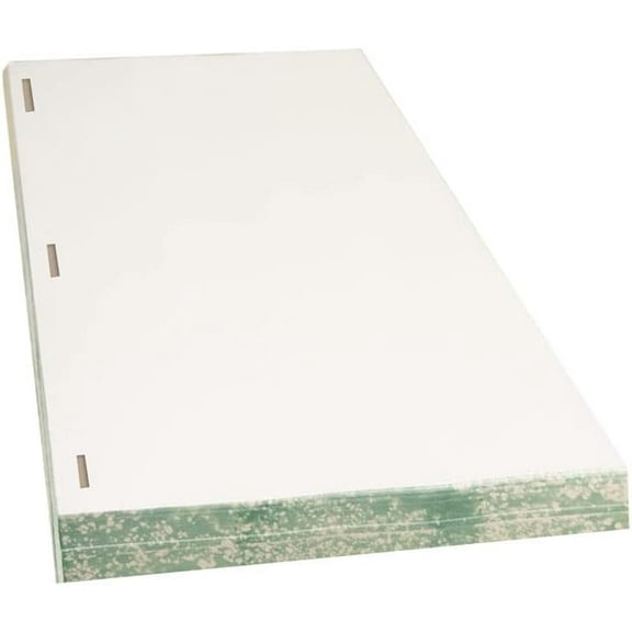 Minute Book Paper, 28 lb. Notary Ledger, Mottled Edge, 100 (Off White, 8 1/2" x 14" Rectangular Rod Punched)