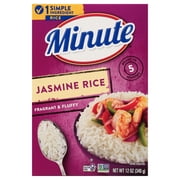 Minute Instant Jasmine Rice, Fragrant and Fluffy, 12 oz