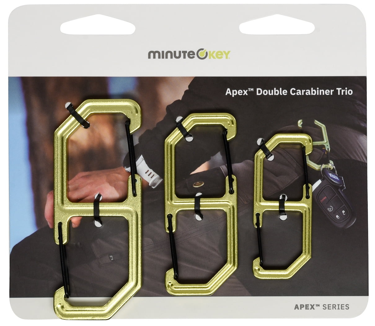 Bellroy Carabiner Trio (Set van 3 Bevestigingsclips, Superlicht