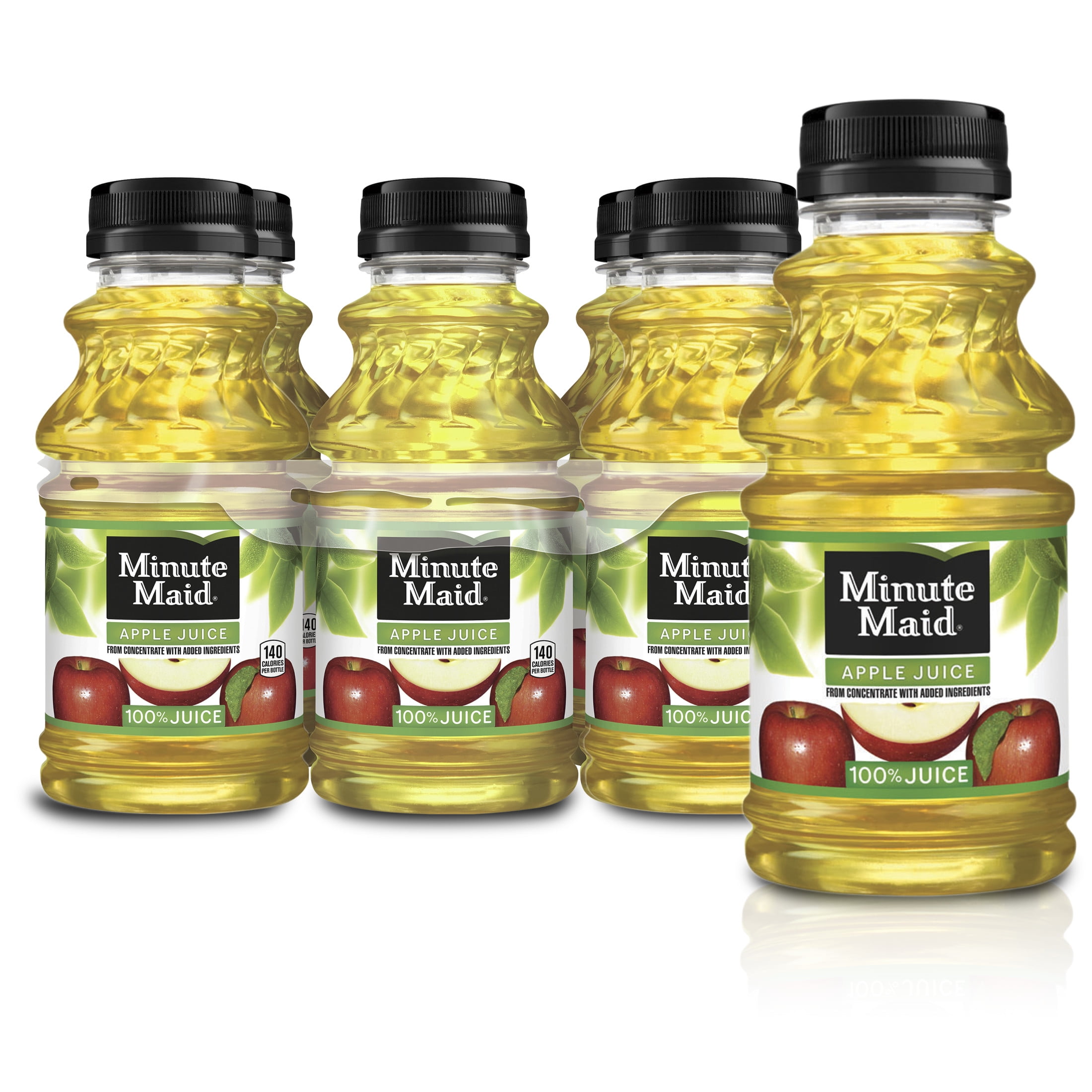 Minute Maid 100% Apple Fruit Juice Drink, 10 fl oz, 6 Bottles