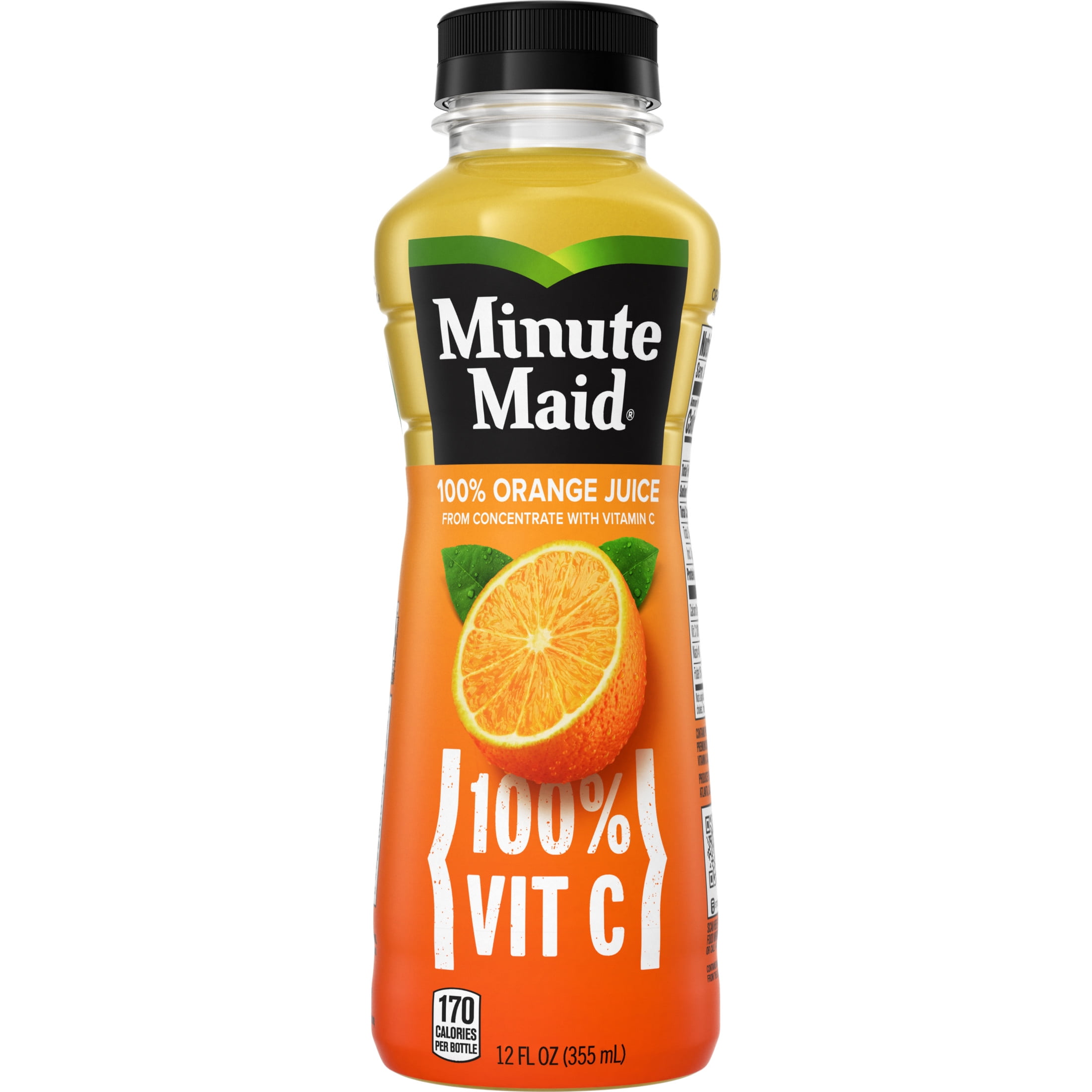 Calories How Much Vitamin C In 100 Ml Orange Juice Minute Maid 100