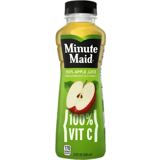 Minute Maid Apple Juice, 12 Oz Bottle