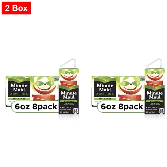 Minute Maid Apple Juice Boxes 8 CT / 6 fl oz - 2 Box