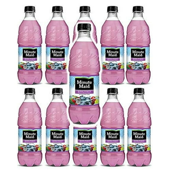 Minute Maid Berry Punch 20oz Bottles, Pack of 10 (Total of 200 FL OZ)