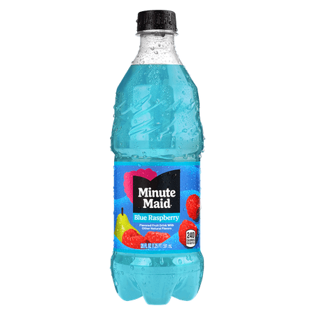 Minute Maid Blue Raspberry Juice, 20oz, Bottles, 24 Pack