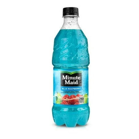 Minute Maid Blue Raspberry Juice Drink 20oz Bottles (Pack of 24)