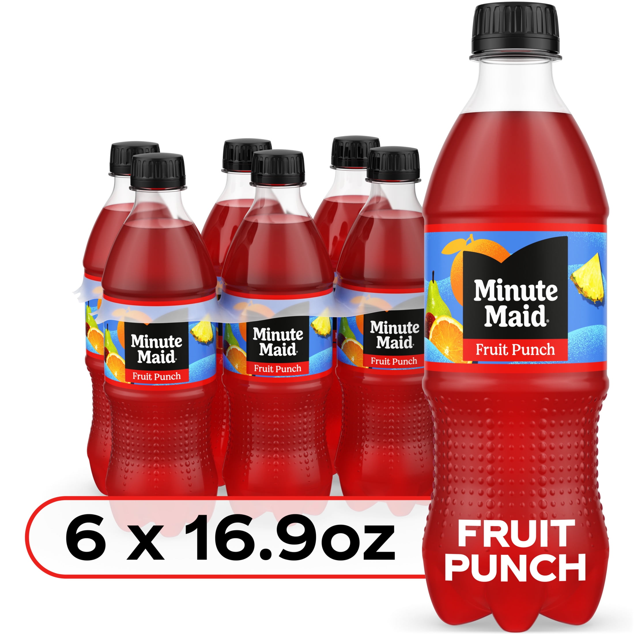 Minute Maid Fruit Punch Juice, 16.9 fl oz, 6 Bottles