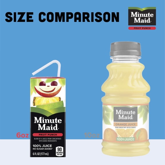 Minute Maid Fruit Punch Juice Boxes 8 ct / 6 fl oz - Pack of 1