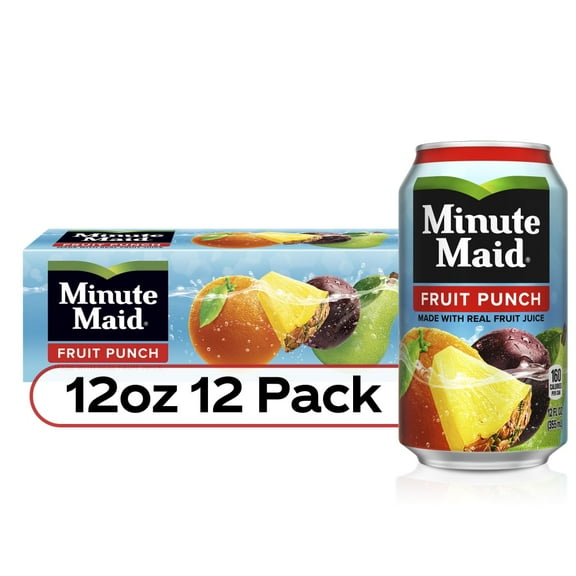 Minute Maid Fruit Punch Made With Real Fruit Juice - 12 ct / 12 fl oz - Pack of 2